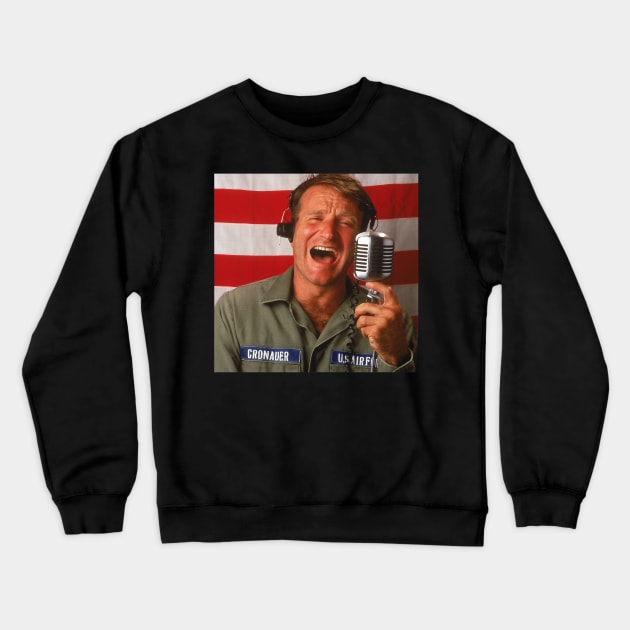 Celebrating Robin Williams A Comedic Virtuoso Remembered Crewneck Sweatshirt by Landscape In Autumn